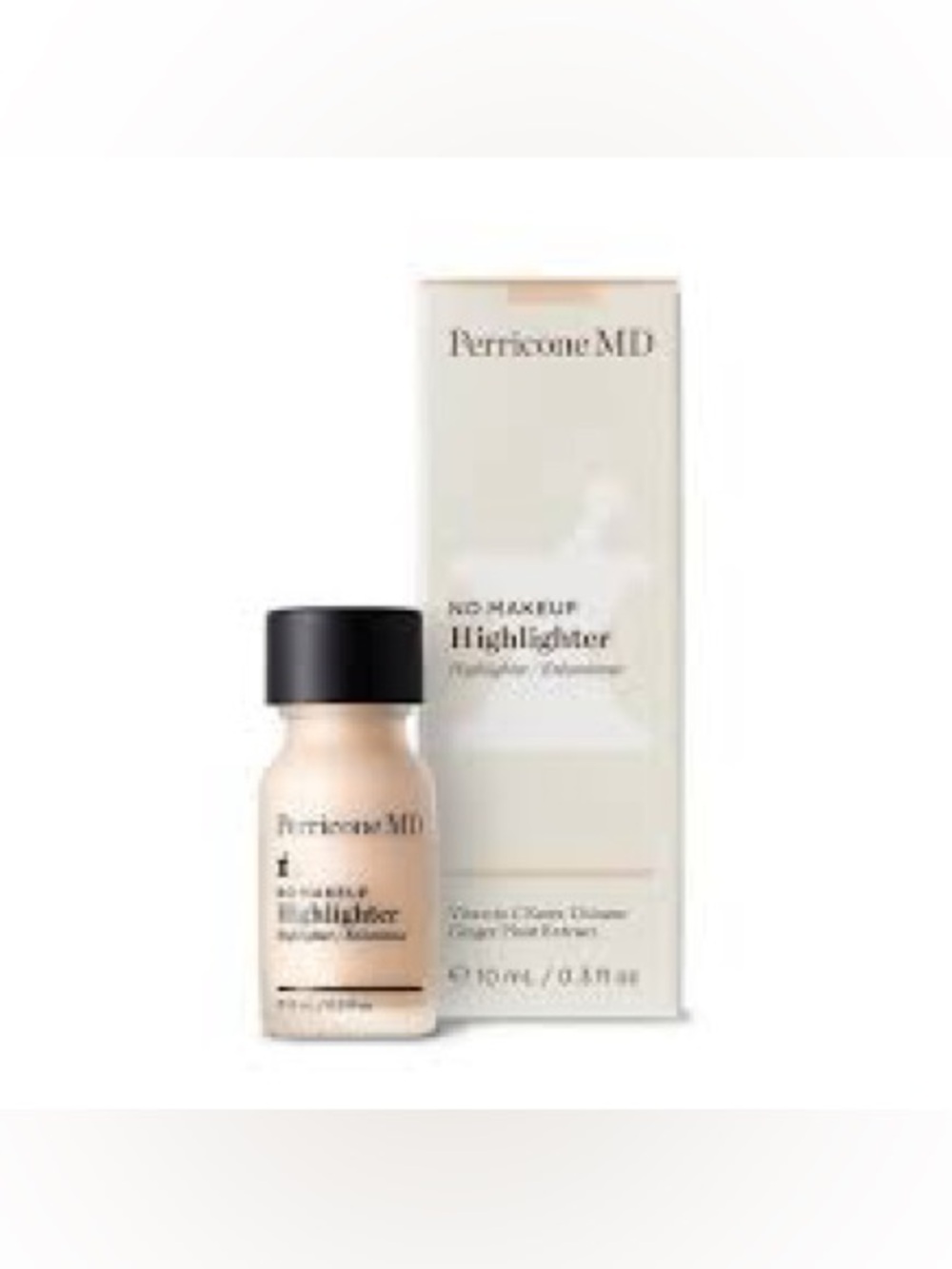 NIB PERRICONE MD No Makeup Highlighter - Champagne Cream